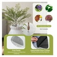thumbnail image 5 of Cat Litter Box with Electronic Odor Removal, Plant Design Enclosed Litter Box with Door, ABS Durable Construction, Easy Clean, White+Green, 63L Capacity, 5 of 9