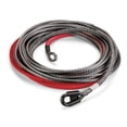 thumbnail image 1 of Warn Winch Cable 93120 16500 Pound Capacity; 3/8 Inch Diameter x 80 Foot Length; Spydura Pro Synthetic Rope; Loop on Each End. For Aluminum Hawse Fairlead, 1 of 4
