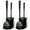 Black, variant on MR.Siga Toilet Plunger and Bowl Brush Combo for Bathroom Cleaning, Black, 2 Sets