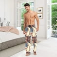 thumbnail image 6 of FORMRS Mens Pajama Pants with Pockets Sleepwear Lounge Bottoms Sizes S-2XL, Baseball Pattern, 6 of 7