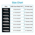 thumbnail image 6 of Uxcell PP Knife Sheath Cover Sleeves Edge Guard for 4" Ceramic Knife, White 5 Pack, 6 of 6