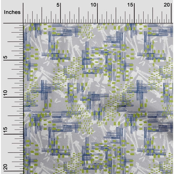 oneOone Cotton Poplin Twill Light Gray Fabric Geometric Texture Quilting Supplies Print Sewing Fabric By The Yard 56 Inch Wide