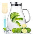 thumbnail image 1 of 1.8 liter water carafe with lid, for homemade drinks, 1 of 5