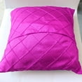 thumbnail image 3 of Pintuck Taffeta Decorative Throw Pillow/Sham Cushion Cover Fuchsia, 3 of 3