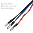 thumbnail image 4 of 1 Pedazo de Luz Trasera de Motocicleta Accesorio Recambio Luz para ATV Dirtbike Negro Soledad Luz de freno trasera de la matrícula, 4 of 10