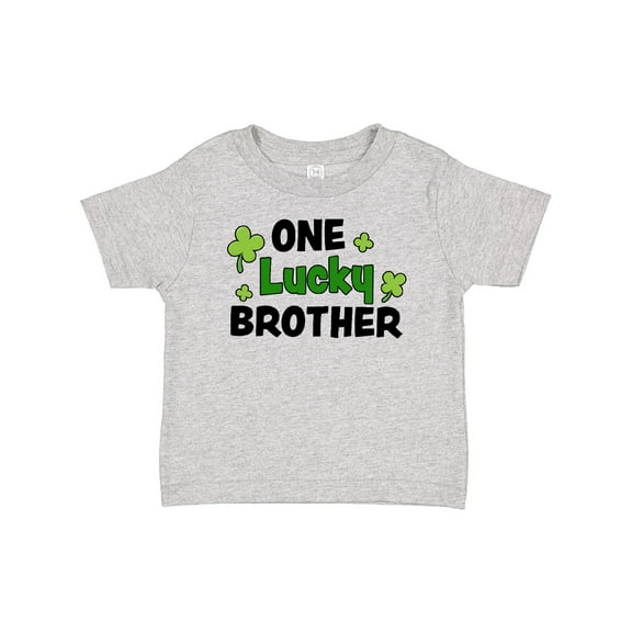 Inktastic One Lucky Brother with Shamrocks Boys Baby T-Shirt