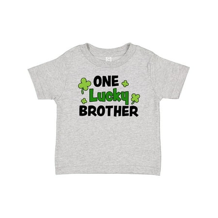 

Inktastic One Lucky Brother with Shamrocks Gift Baby Boy T-Shirt