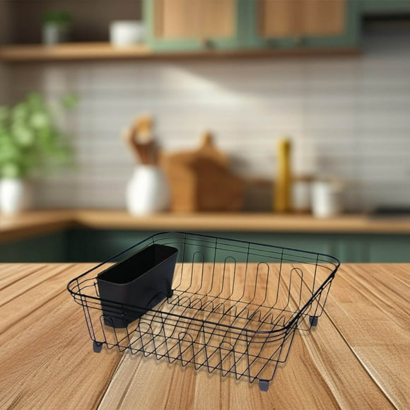 Wzzjkit Dish Drying Rack, Home Kitchen Iron Dish Storage Rack Countertop Dish Rack Tableware Storage Drainage Rack, Dish Rack