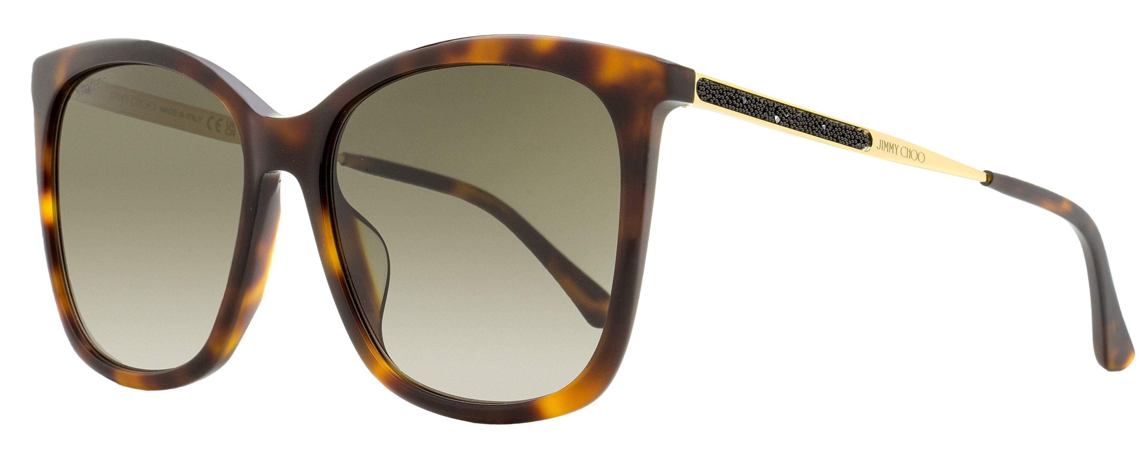 Jimmy Choo MACI/S 086 HA Cat Eye Sunglasses - Havana/Gold/Brown Jimmy Choo Sunglasses SADY-S 086/HA main image 3