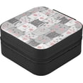 thumbnail image 3 of SKYSONIC Cat Travel Jewelry Box PU Leather Jewelry Organizer Ideal Gift for Women Girls, Portable Mini Jewelry Travel Case for Stud Earrings Rings Necklaces Bracelets, 3 of 7