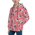 thumbnail image 2 of Lsque French Bulldog Face Patten Youth Hoodie Sweatshirt Pullover with Kangaroo Pocket Boys and Girls Hoodie Warm Hoodie for Kids-Medium, 2 of 6