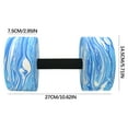 thumbnail image 3 of 2 Pcs Floating Water Dumbbells, Buoyant Aqua Fitness Weights, Rubber Grip Swim Training Aids for Pool Exercise Use, 3 of 5