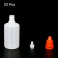 thumbnail image 3 of PE 50ml Liquid Dropper Bottle Eye Dropper Container with Cap, Orange 20 Pack, 3 of 5