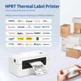 thumbnail image 5 of Restored HPRT Thermal Label Printer, Shipping Label Printer for Shipping Packages, Desktop Inkless Printer, Support Amazon, Shopify, UPS Mailing, Barcode, Sticker, Mailing Business (Refurbished), 5 of 8