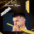 thumbnail image 5 of Professional Gold Razor For Professional Barbering, Titanium Gold Quality Blade Razor, Classic Stainless Steel Barbero Shaver for a Smooth & Precise Shave, Premium Barber Razors, 5 of 11
