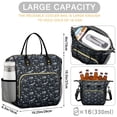 thumbnail image 5 of Black White Dinosaurs Fossils Pattern Womens Lunch Box for Work,Insulated Large Lunch Bag for Tween and Teen,Loncheras Para Mujer,Leakproof Adult Lunch Bag for Work,Beach,Travel,Picnic,Camping, 5 of 7