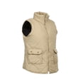 thumbnail image 4 of Women's Stand Collar Warm Padded Zip Closure Side Pockets Gilet Quilted Puffer Vest, 4 of 8
