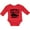 Red, variant on Inktastic Pawpaw's Lil' Racing Buddy with Car Silhouette Boys or Girls Long Sleeve Baby Bodysuit