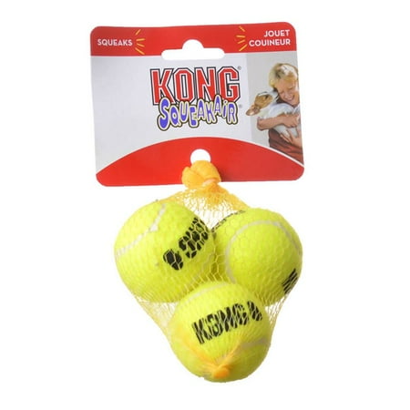 - Kong Air Kong Squeakers Tennis Balls Small - 2 Diameter (3 Pack) - Pack of 2