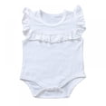 thumbnail image 1 of Grenouillère Justaucorps pour Bébé Fille Nourrisson Tout-Petit, Manches Volantées, Justaucorps en Coton, Cache-Couches, Tenues, Combinaison, 1 of 9