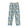 thumbnail image 4 of Balery Flower and Sail Boat print Men's Pajama Pants,Ultra Lightweight Pjs,Lounge Pant-Large, 4 of 9
