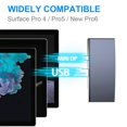 thumbnail image 4 of Para Surface Pro 6 5 4 Hub 5 en 1 EstacióN de Acoplamiento USB con Lector de Ranura para Tarjeta de Memoria USB 3.0 de 2 Puertos Compatible con 4K, 4 of 10