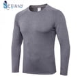 thumbnail image 4 of CUTELOVE Quick-drying Fitness Long Sleeve Men's Tshirt Stretch Tight Sports Running Training Suit Breathable Sweat-wicking T-shirt, 4 of 6