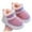 Purple, variant on Fozruso Girls Slippers Winter Warm Shoes For Kids Cozy Indoor Outdoor Soft Fleece Lined Kids Booties With Heel Cover,Soft Plush Slippers Sizes 9 Little Kid(3-3.5 Years)