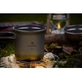thumbnail image 4 of Non-Stick 1.2L or 800ml Titanium Pot or 400ml Non-Stick Titanium Pan, Strong Lightweight Outdoor Camping Cookware Pot Pan Mess Kit Set for Travel Hiking Camping in Cloth Case, 4 of 8