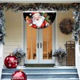 thumbnail image 4 of Christmas Fan Banners Santa Elementss Welcome Banners Highs Quality Fabric Fan Half Fan Styles For Outdoors Christmas Parties Great Decor, 4 of 6