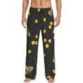 thumbnail image 2 of Lsque Bumblebee Print Men's Pajama Pants, Lounge Pant - Comfortable Home Wear,Elastic Waistband, Stylish Design-Small, 2 of 9