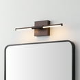 thumbnail image 3 of JONATHAN Y Makena 16.25" Modern Minimalist Dimmable Integrated LED Metal Wall Sconce, Oil Rubbed Bronze, 3 of 8