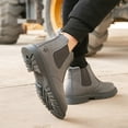 thumbnail image 5 of RIBONGZ Steel Toe Work Boots for Men Slip-on Chelsea Boot, Men's Industrial & Construction Shoes, Waterproof, Lightweight, Comfortable, Non-slip Safety Shoes, 5 of 5