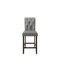thumbnail image 3 of Home Design Dothan Counter Height Dining Chair Set of 4, Comfortable Wooden Chairs with Padded Seat, Brown, Easy Assembly, 3 of 10