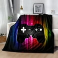 thumbnail image 3 of Gaming Blanket for Boys Fleece Cozy Throw Blanket Gaming Video Games Bed Blanket for Boys Teens Kids Game Room Decor Plush Blanket for Suit for Bedroom Couch Birthday Gift(80"x60"), 3 of 4
