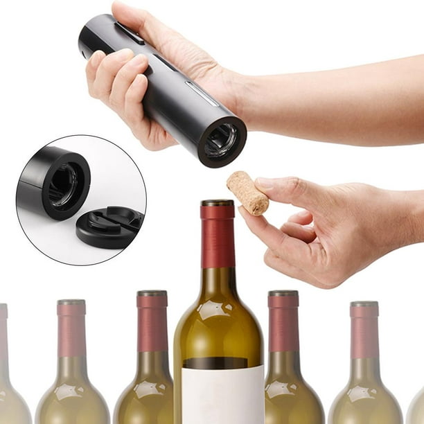 Ouvre-bouteille de vin électrique avec coupe-papier, bouton en un