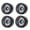 Black/Titanium, variant on M Buder 2.2in Aluminum Alloy Beadlock Wheel Rims Hub Set Black 4pcs for 1:10 RC Crawler TRAX4 SCX10 90046 AXI03007 RedCat Gen8