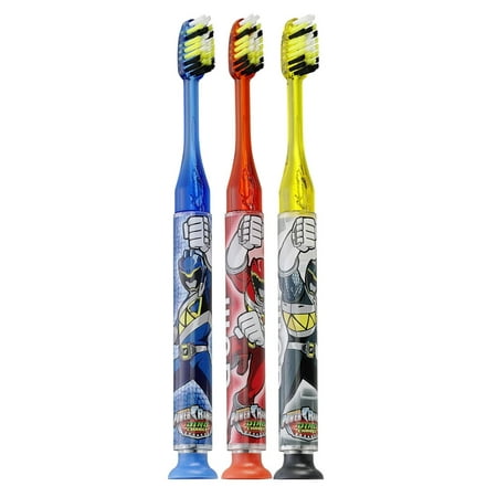 GUM Power Rangers Dino Charge Timer Light Toothbrush - Soft (3