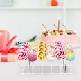 thumbnail image 2 of NiHome Lollipop Cake Pop Stand 24 Holes Aryclic Display Stands for Dessert Table 2-Tier Cupcake Lollipop Candy Display for Wedding Party Anniversary Holiday Celebration (Rectangle), 2 of 8
