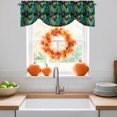 thumbnail image 3 of Summer Botanical Tie Up Valance Curtains for Windows, Kitchen Curtains Window Treatments, Tropical Monstera Leaves Flowers Green Short Window Shades Valances for Bedroom Bathroom Cafe 42"x18", 3 of 8