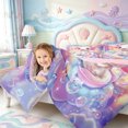 thumbnail image 3 of Manfei Cute Amphibian Axolotl Queen Comforter Set,Kawaii Animals Pattern Comforter Sets Queen,Pink Reversible,3 Pieces,1 Comforter and 2 Pillowcases, 3 of 7