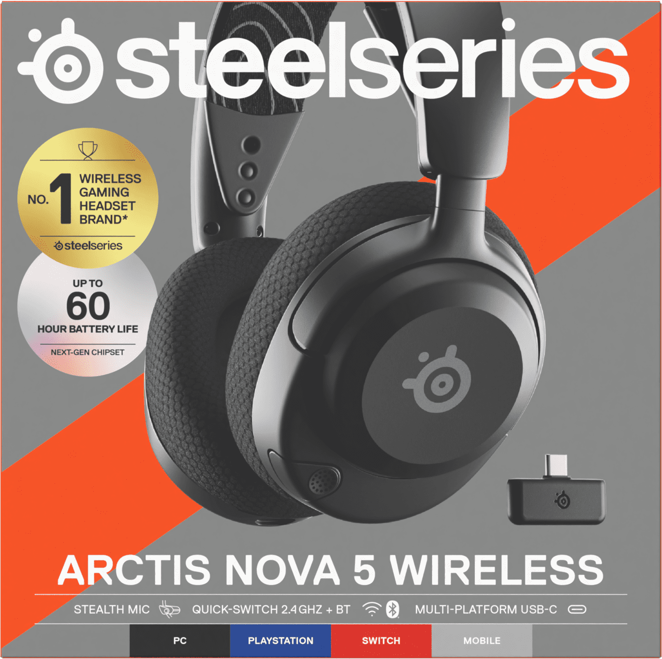 ヘッドホン SteelSeries Arctis Nova 5 Wireless Amazon.com: SteelSeries Arctis Nova 5 Wireless Multi-System