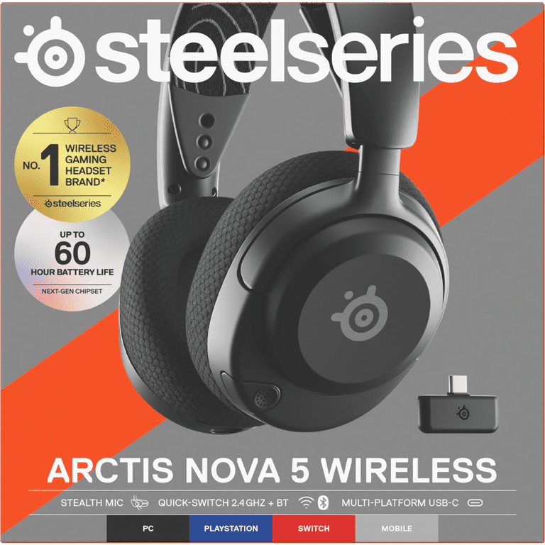 SteelSeries Arctis Nova 5 Wireless ブラック SteelSeries Arctis Nova 5P Wireless Gaming Headset for
