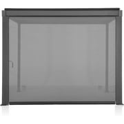 Mirador 10' 80/88S Outdoor Pergola Aluminum Pull Down Privacy Screen, Charcoal (Pergola accessory)