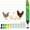 Green, variant on Electric Poultry Netting .5" H x 164' L, Portable Electric Chicken Fence for Chickens, Ducks, Geese & Turkey, Anti- Poultry Net Fencing with Double Spike Posts for Backyard, Farm & Homestead