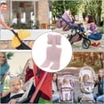 thumbnail image 6 of Universal Stroller Seat Pad Breathable Cooling Mat For Pet Stroller Lightweight Cart Portable Chair Liner With Airflow Design 27.6x13.8 Inches, 6 of 6