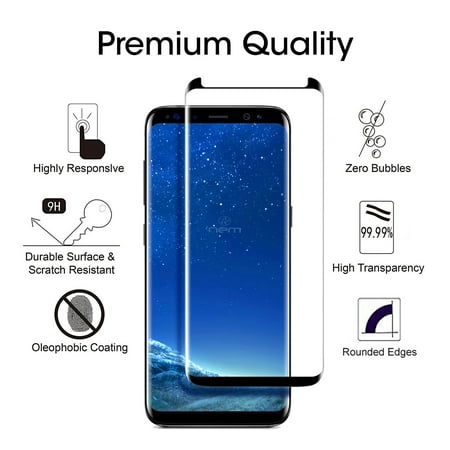 Samsung Galaxy S8 Plus / S8 Edge 3D Curved Tempered Glass Screen Protector