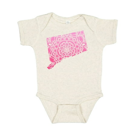 

Inktastic Connecticut Silhouette Mandala Gift Baby Boy or Baby Girl Bodysuit