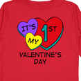 thumbnail image 4 of Inktastic 1st Valentine's Day Hearts Boys or Girls Long Sleeve Toddler T-Shirt, 4 of 5