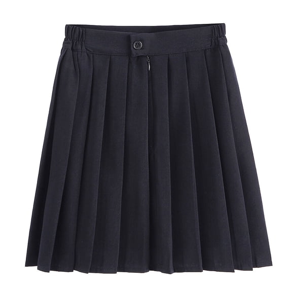 1PC Japanese Style Uniform Graduate School Uniforms Tight Waist Short Skirt Cool Bust Skirt for Middle School Student (Navy Blue Size XL)